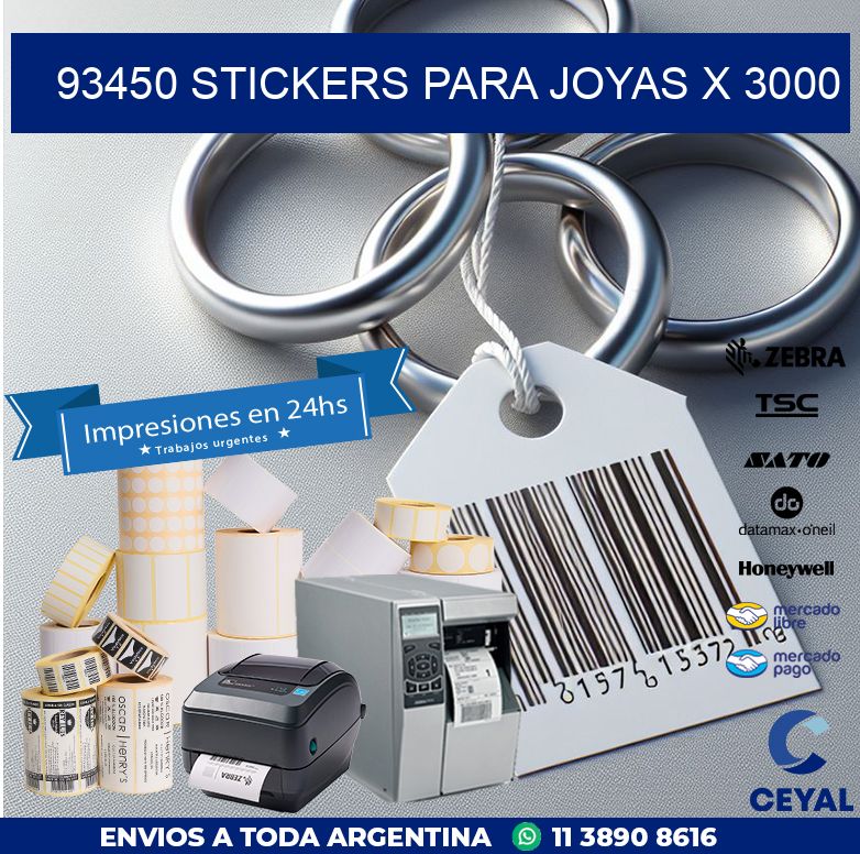 93450 STICKERS PARA JOYAS X 3000