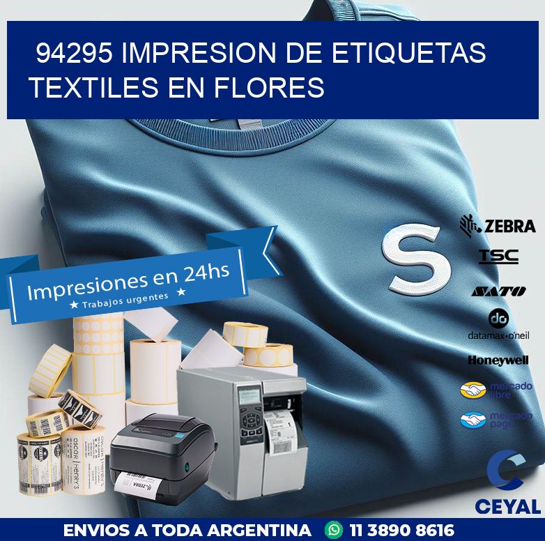 94295 IMPRESION DE ETIQUETAS TEXTILES EN FLORES