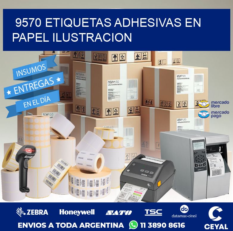 9570 ETIQUETAS ADHESIVAS EN PAPEL ILUSTRACION