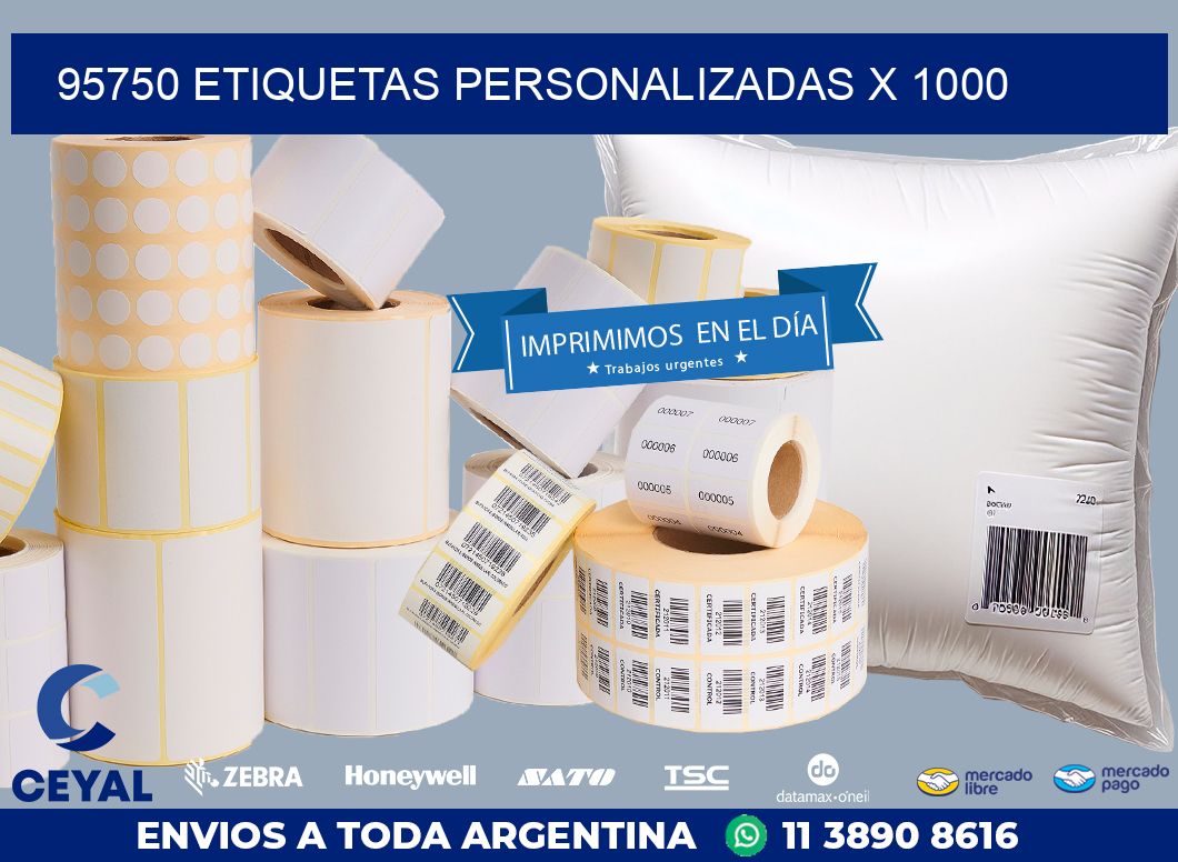 95750 ETIQUETAS PERSONALIZADAS X 1000