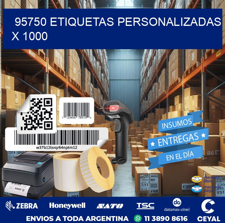 95750 ETIQUETAS PERSONALIZADAS X 1000