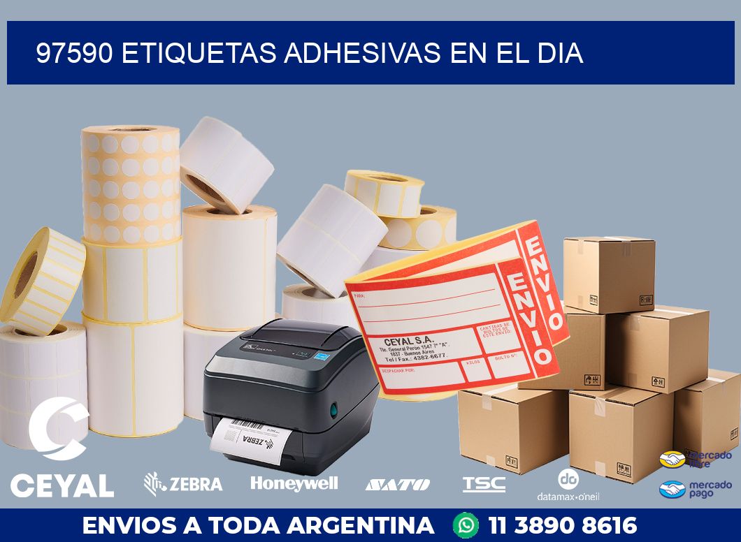 97590 ETIQUETAS ADHESIVAS EN EL DIA