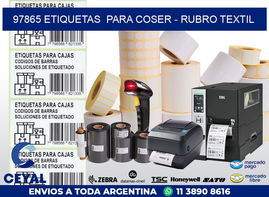 97865 ETIQUETAS  PARA COSER - RUBRO TEXTIL