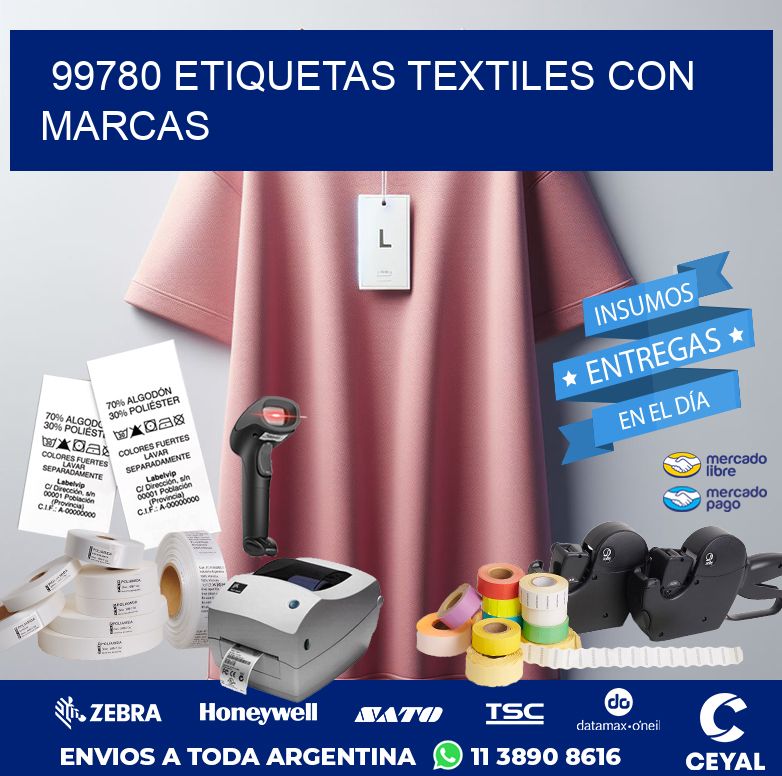99780 ETIQUETAS TEXTILES CON MARCAS