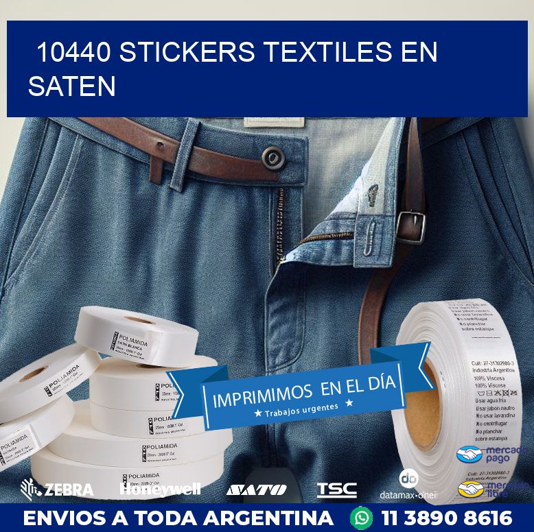 10440 STICKERS TEXTILES EN SATEN