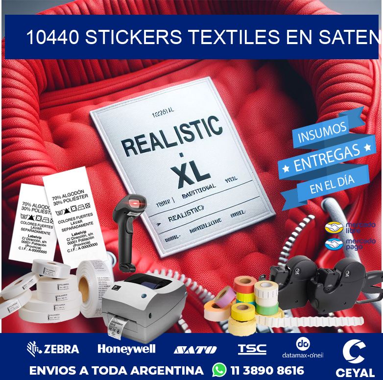 10440 STICKERS TEXTILES EN SATEN