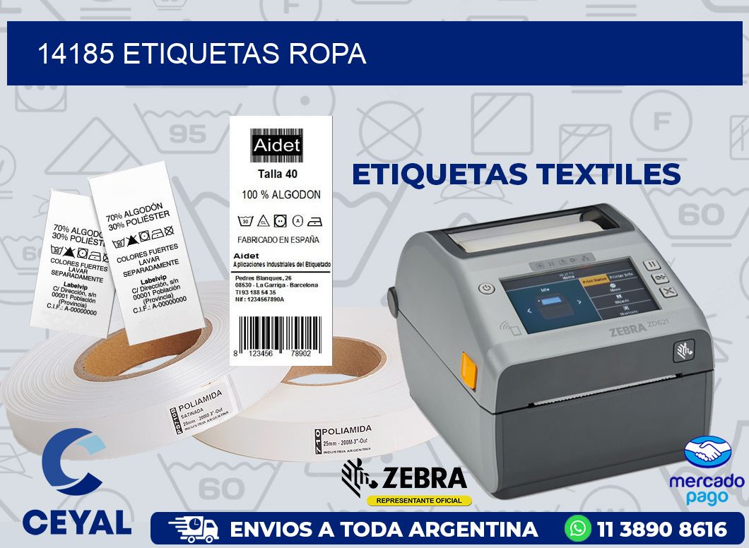 14185 ETIQUETAS ROPA