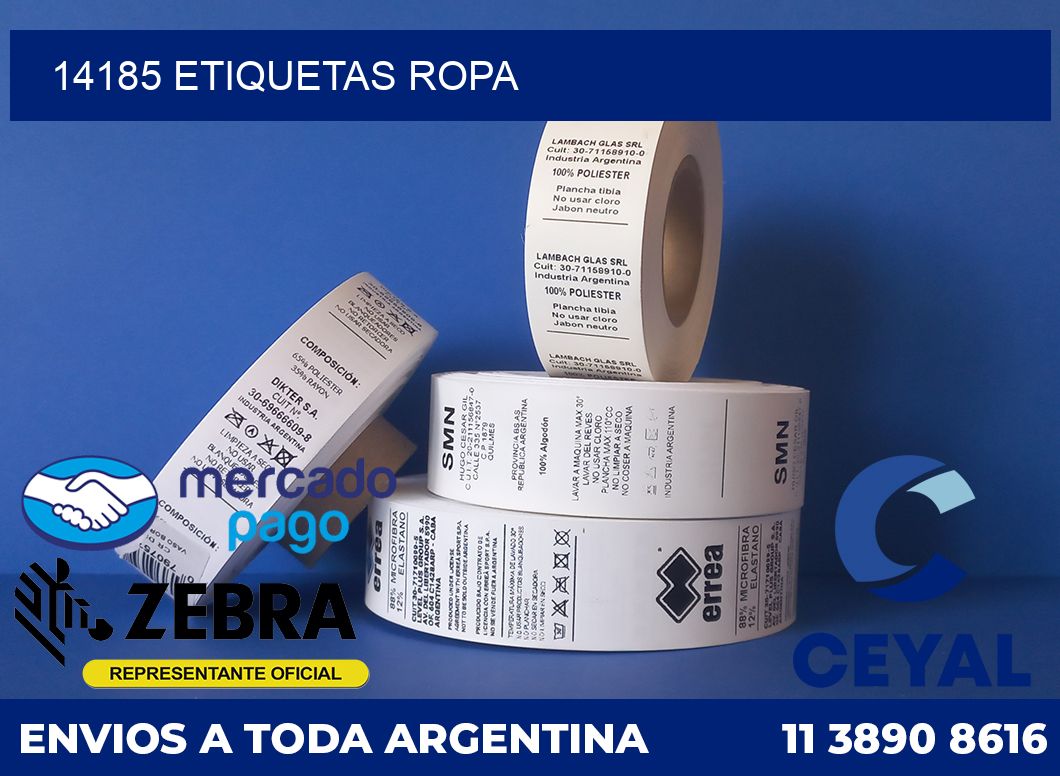 14185 ETIQUETAS ROPA