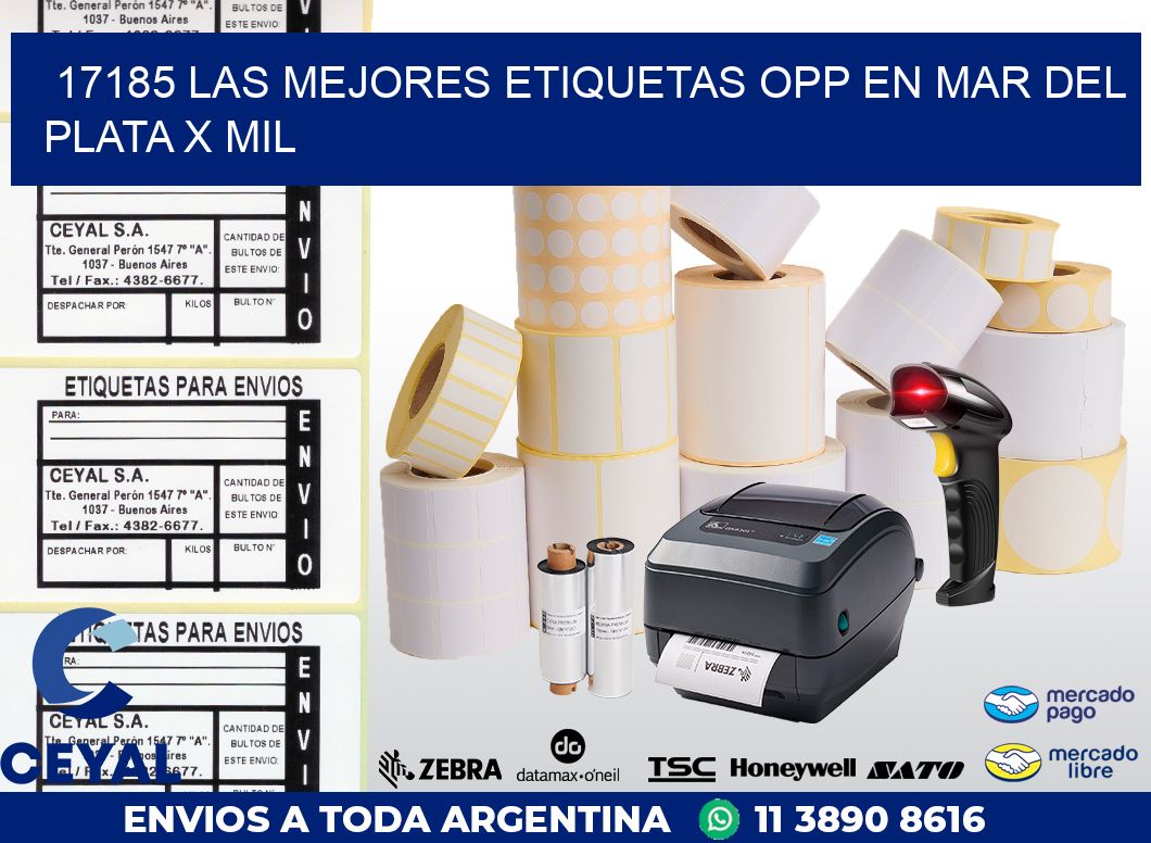 17185 LAS MEJORES ETIQUETAS OPP EN MAR DEL PLATA X MIL