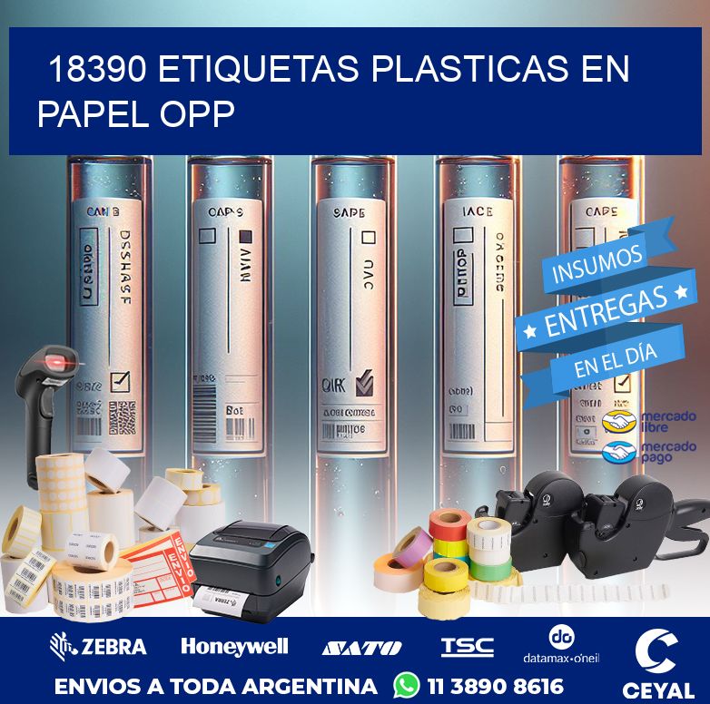 18390 ETIQUETAS PLASTICAS EN PAPEL OPP