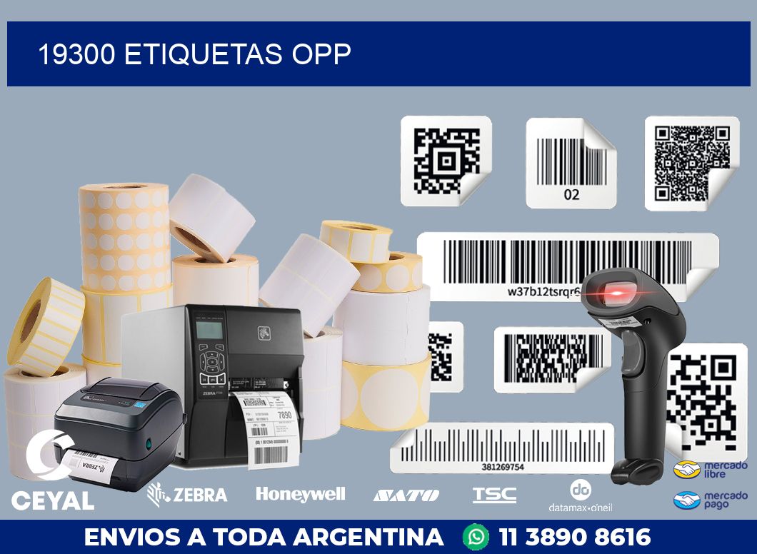 19300 ETIQUETAS OPP