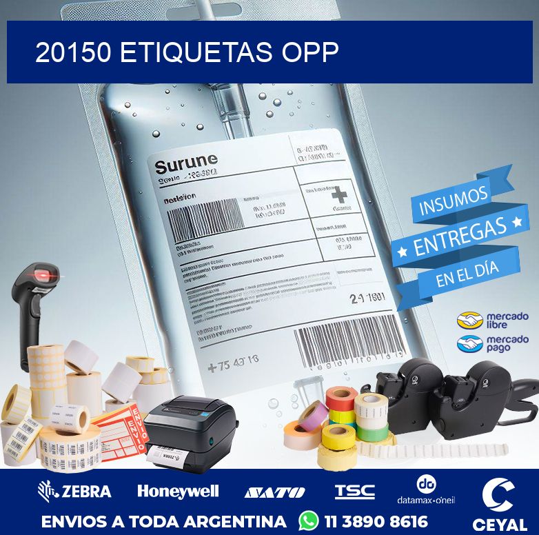 20150 ETIQUETAS OPP