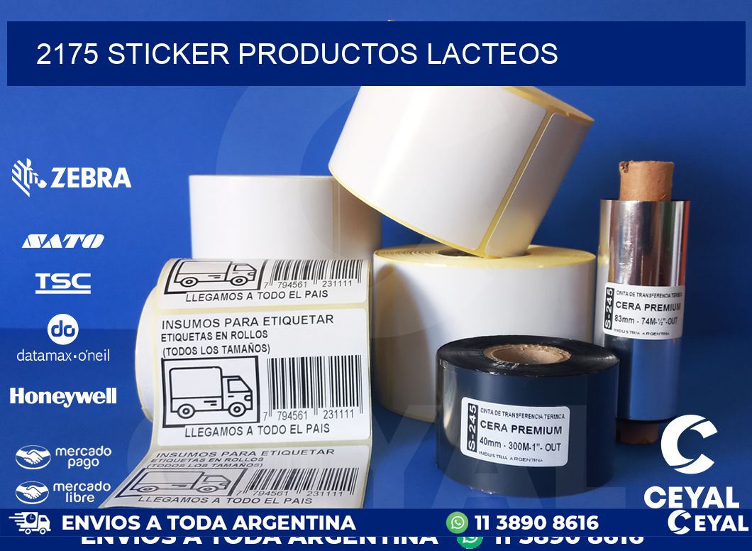 2175 STICKER PRODUCTOS LACTEOS