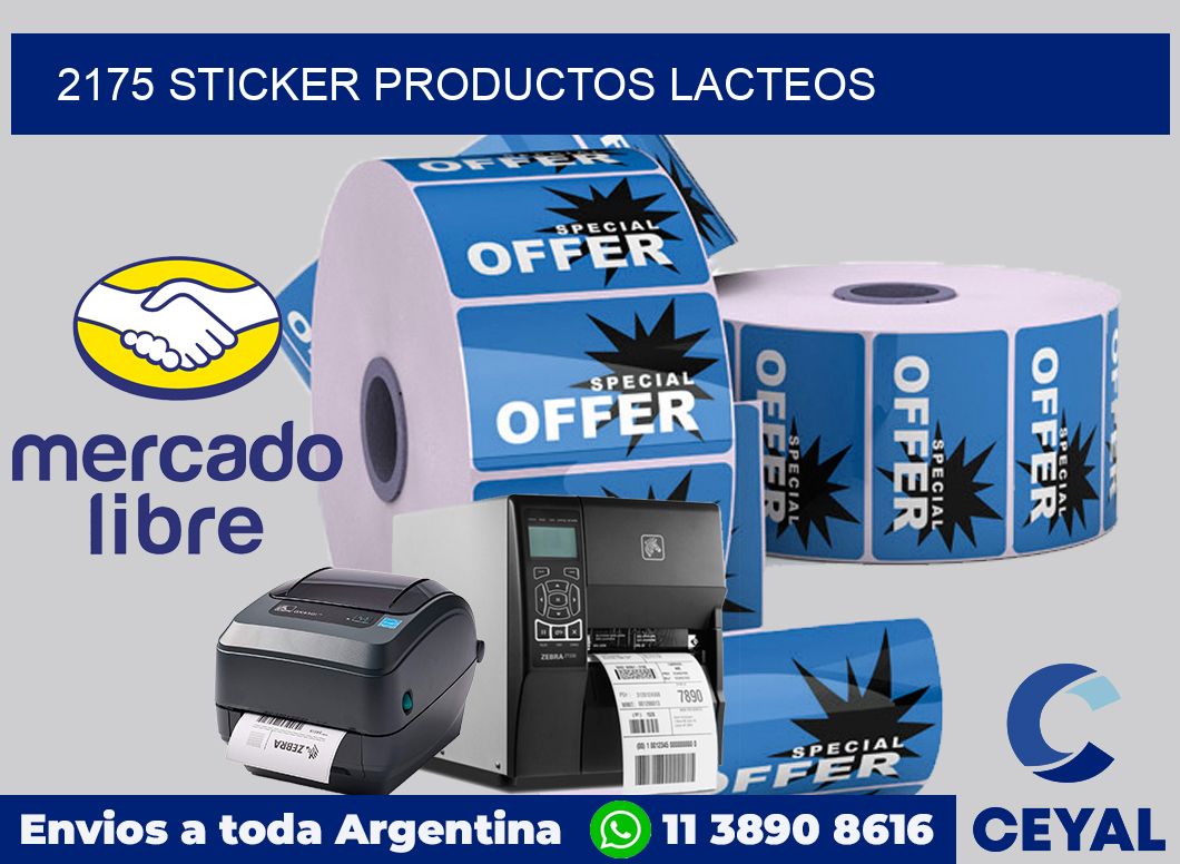 2175 STICKER PRODUCTOS LACTEOS