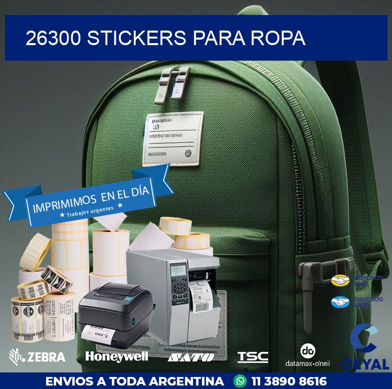 26300 STICKERS PARA ROPA