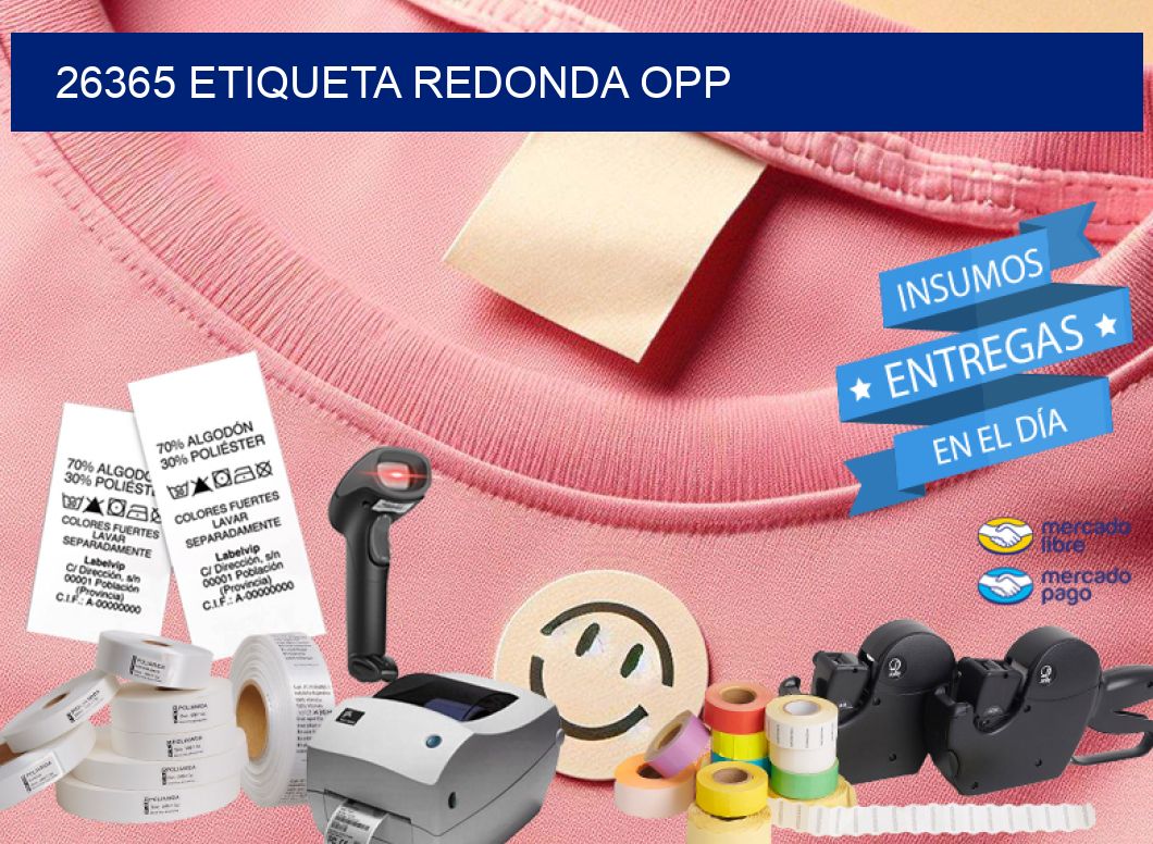 26365 ETIQUETA REDONDA OPP