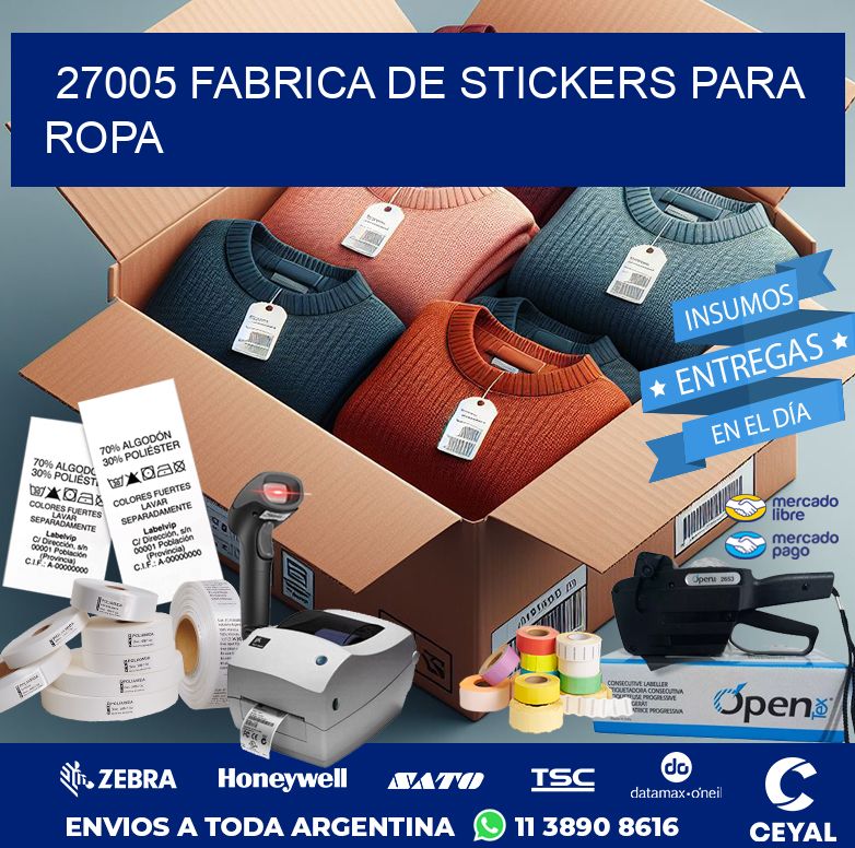 27005 FABRICA DE STICKERS PARA ROPA