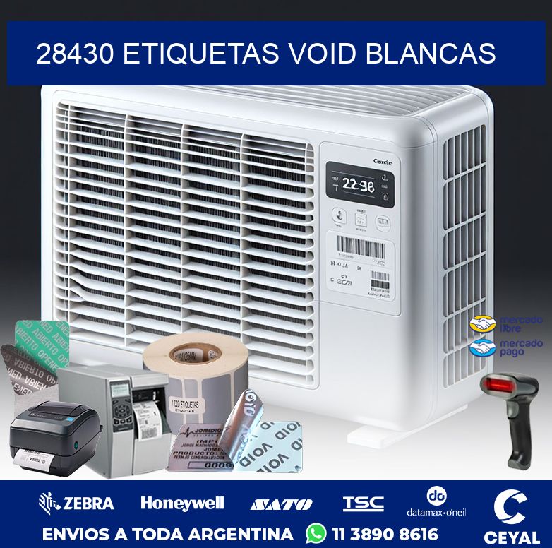 28430 ETIQUETAS VOID BLANCAS