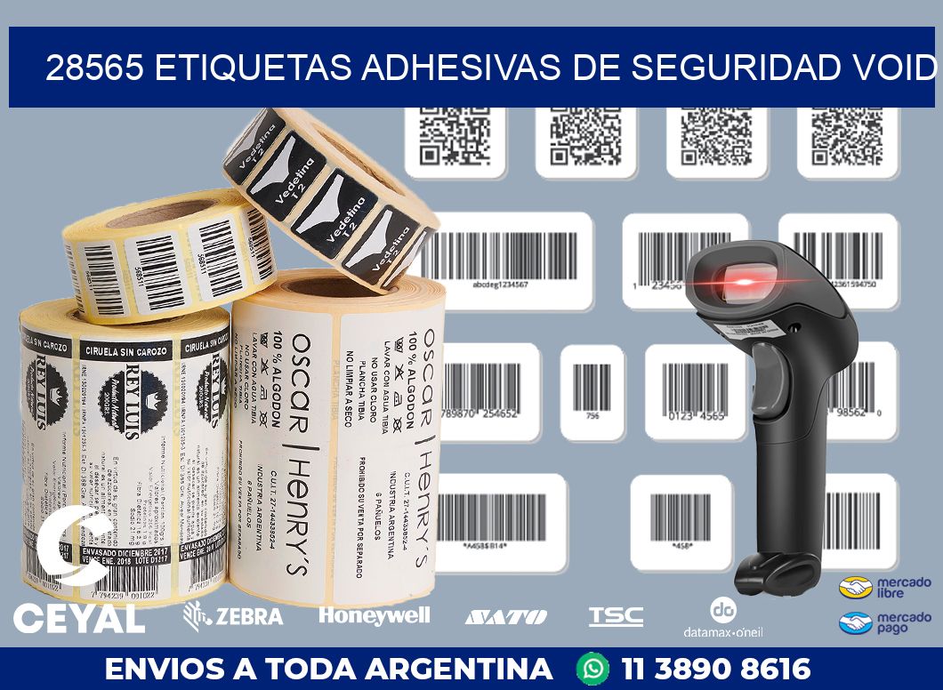 28565 ETIQUETAS ADHESIVAS DE SEGURIDAD VOID