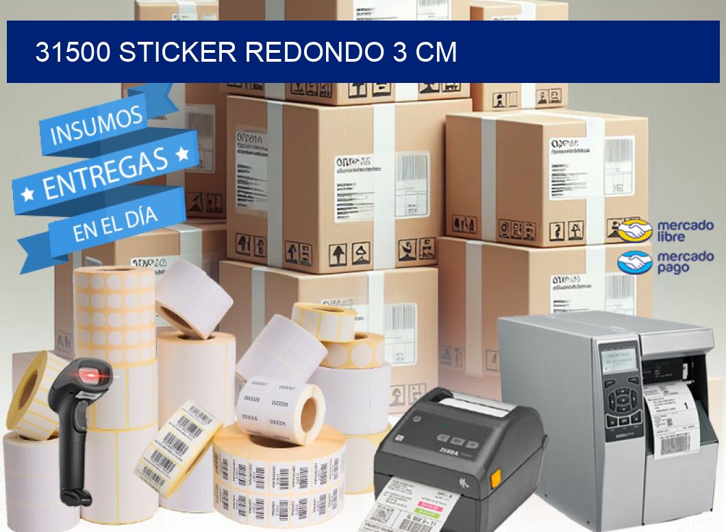 31500 STICKER REDONDO 3 CM