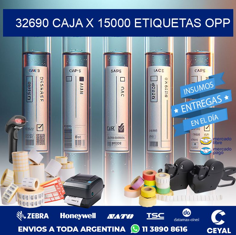 32690 CAJA X 15000 ETIQUETAS OPP