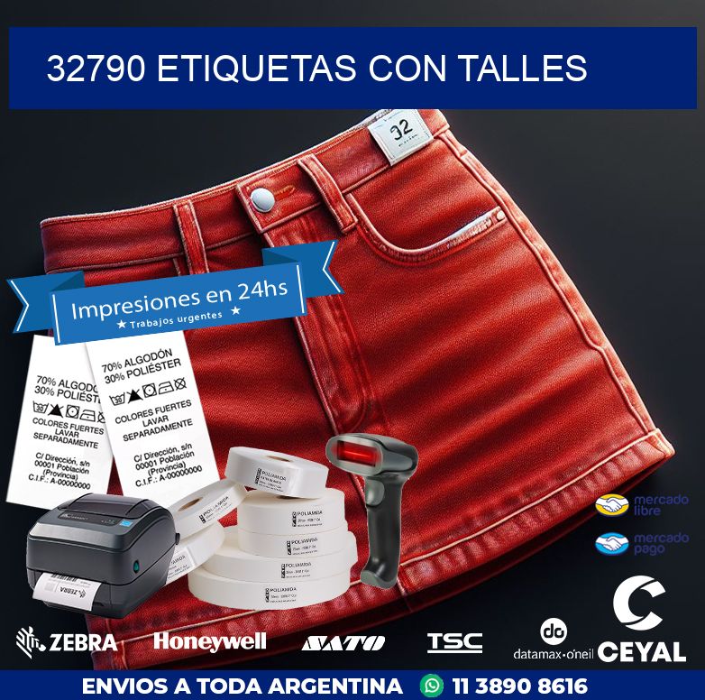32790 ETIQUETAS CON TALLES