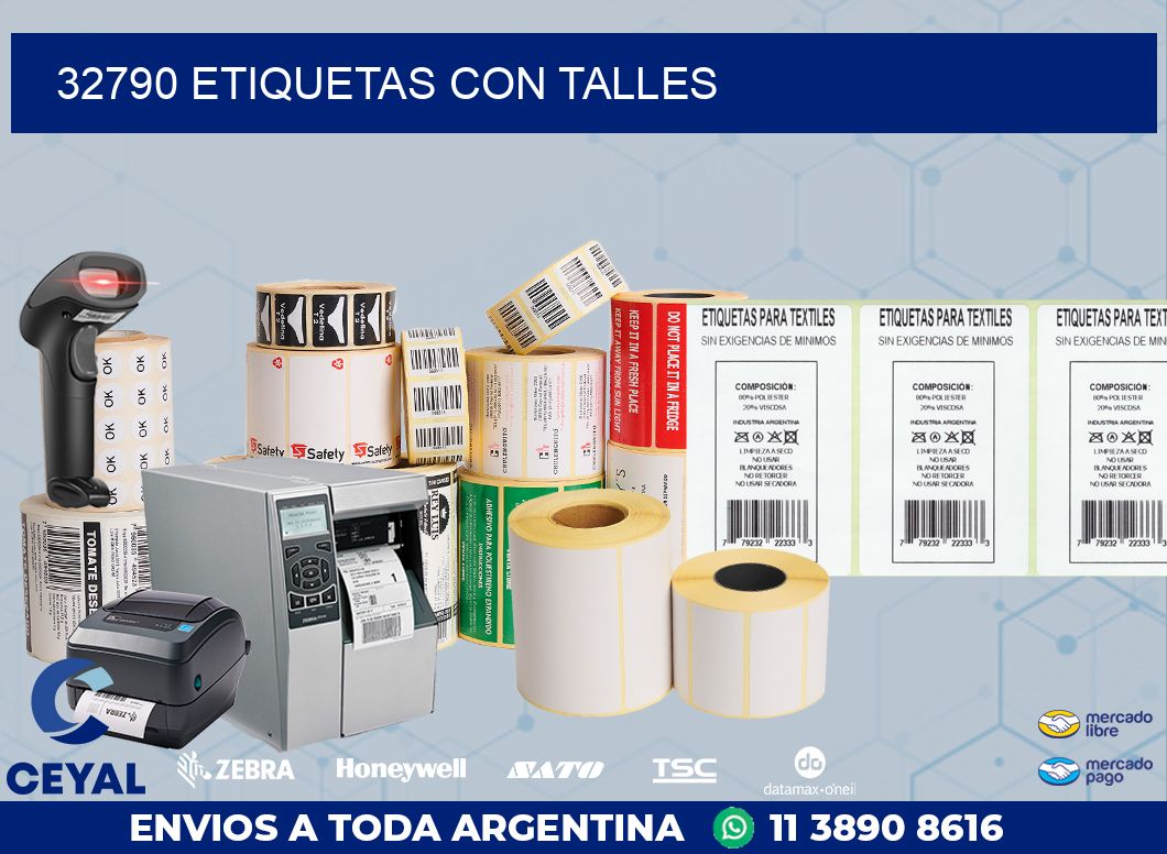 32790 ETIQUETAS CON TALLES