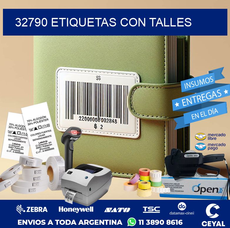 32790 ETIQUETAS CON TALLES