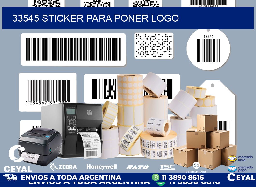 33545 STICKER PARA PONER LOGO