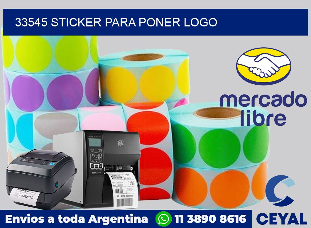33545 STICKER PARA PONER LOGO