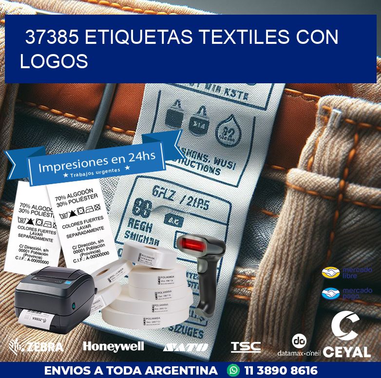 37385 ETIQUETAS TEXTILES CON LOGOS