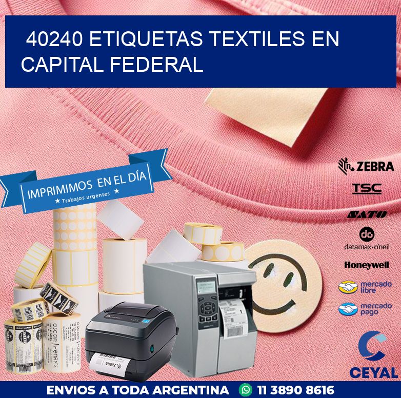 40240 ETIQUETAS TEXTILES EN CAPITAL FEDERAL