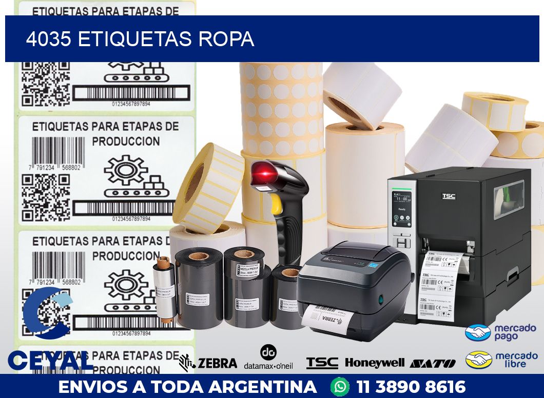 4035 ETIQUETAS ROPA