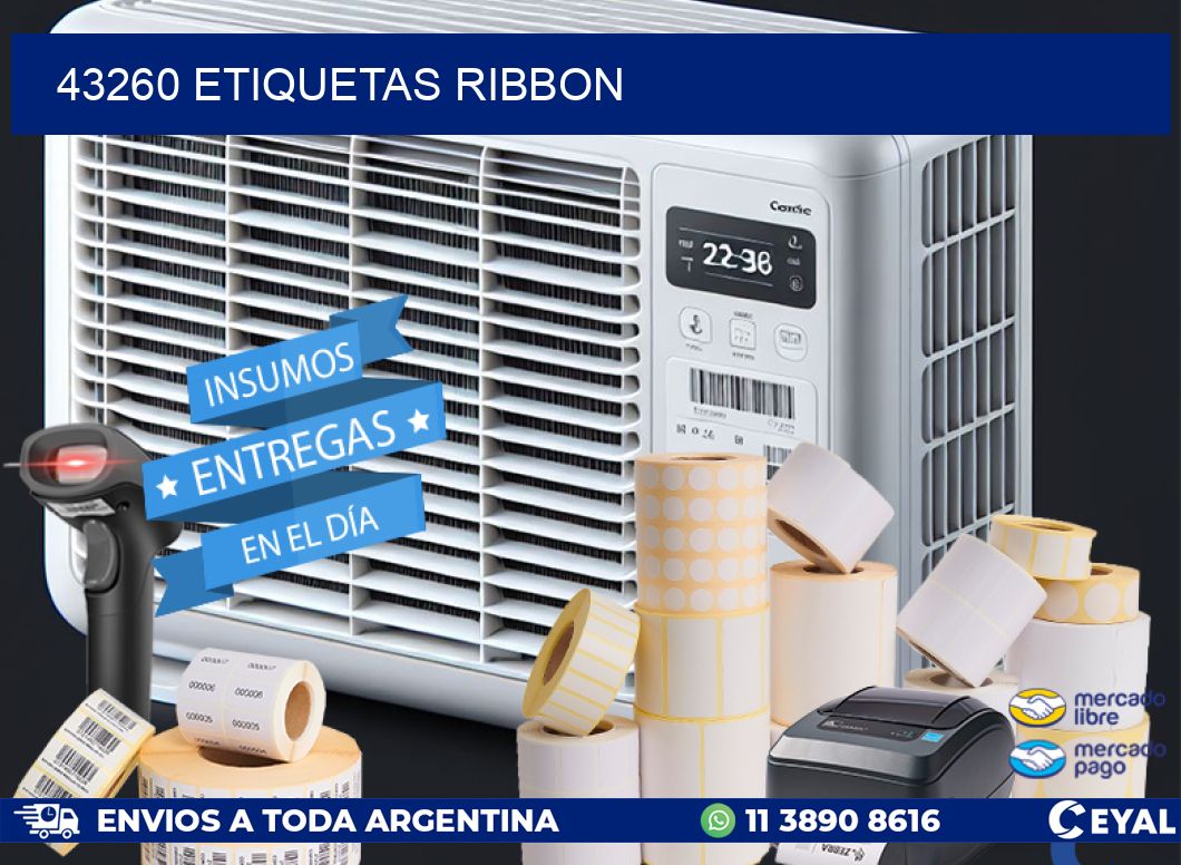 43260 ETIQUETAS RIBBON