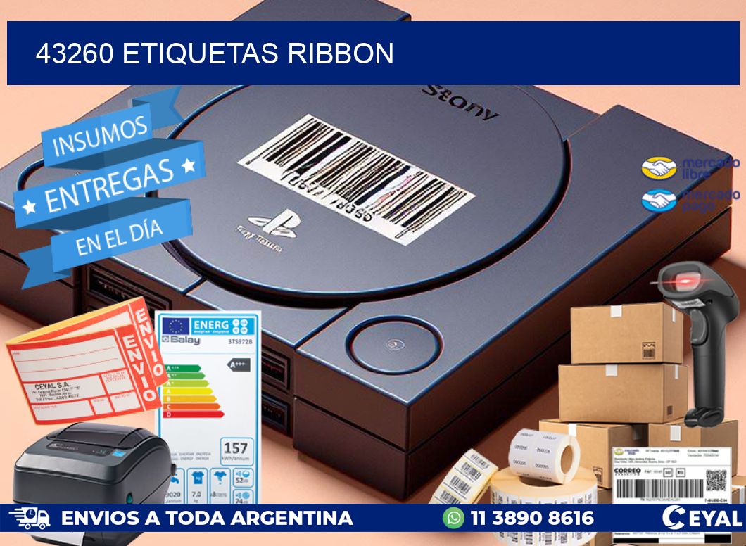43260 ETIQUETAS RIBBON