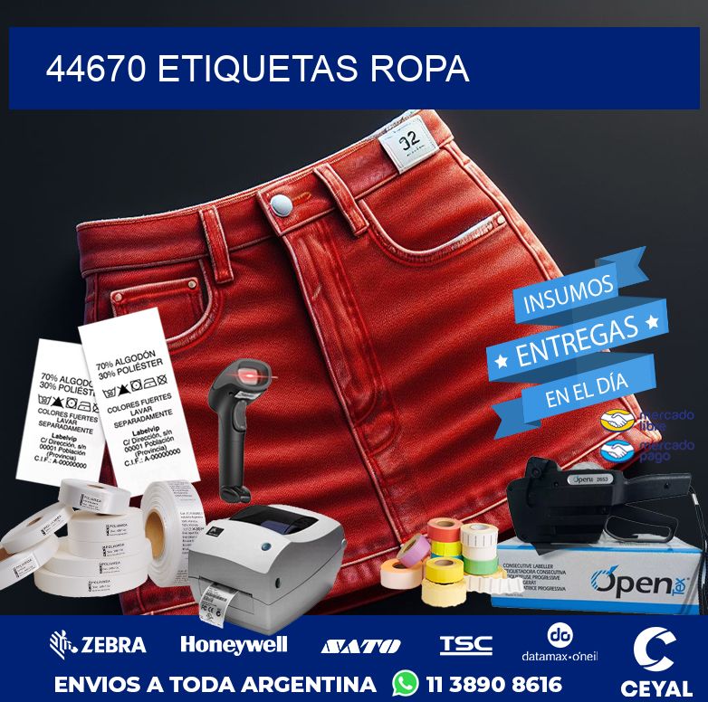 44670 ETIQUETAS ROPA