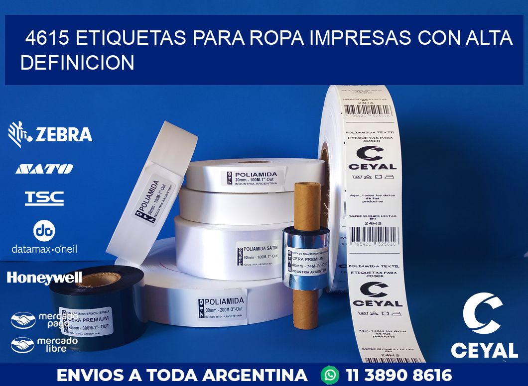 4615 ETIQUETAS PARA ROPA IMPRESAS CON ALTA DEFINICION