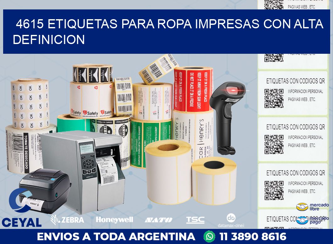 4615 ETIQUETAS PARA ROPA IMPRESAS CON ALTA DEFINICION