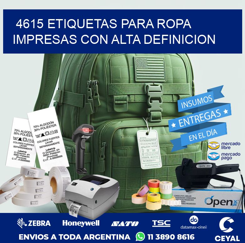 4615 ETIQUETAS PARA ROPA IMPRESAS CON ALTA DEFINICION