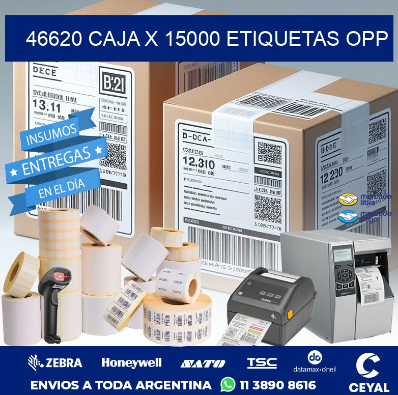 46620 CAJA X 15000 ETIQUETAS OPP