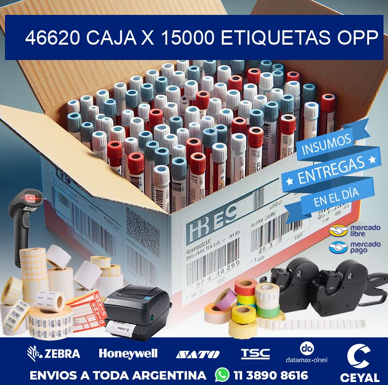46620 CAJA X 15000 ETIQUETAS OPP