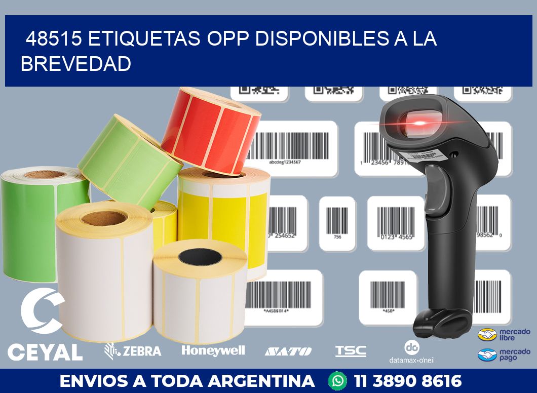 48515 ETIQUETAS OPP DISPONIBLES A LA BREVEDAD