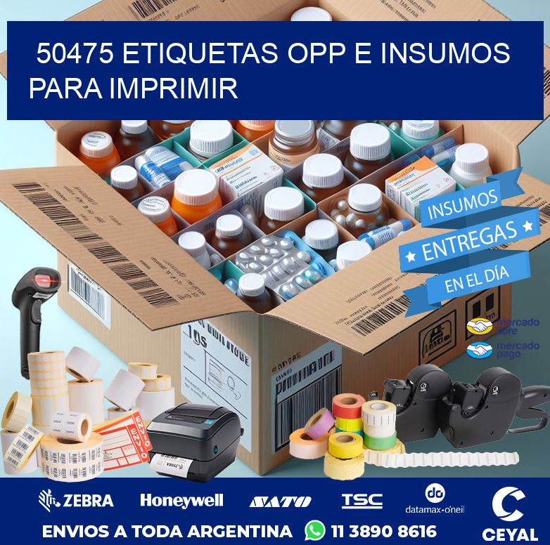 50475 ETIQUETAS OPP E INSUMOS PARA IMPRIMIR