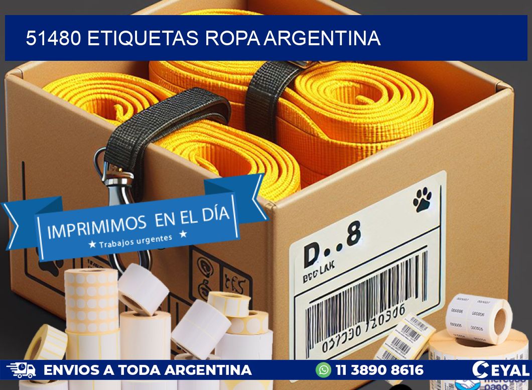 51480 ETIQUETAS ROPA ARGENTINA