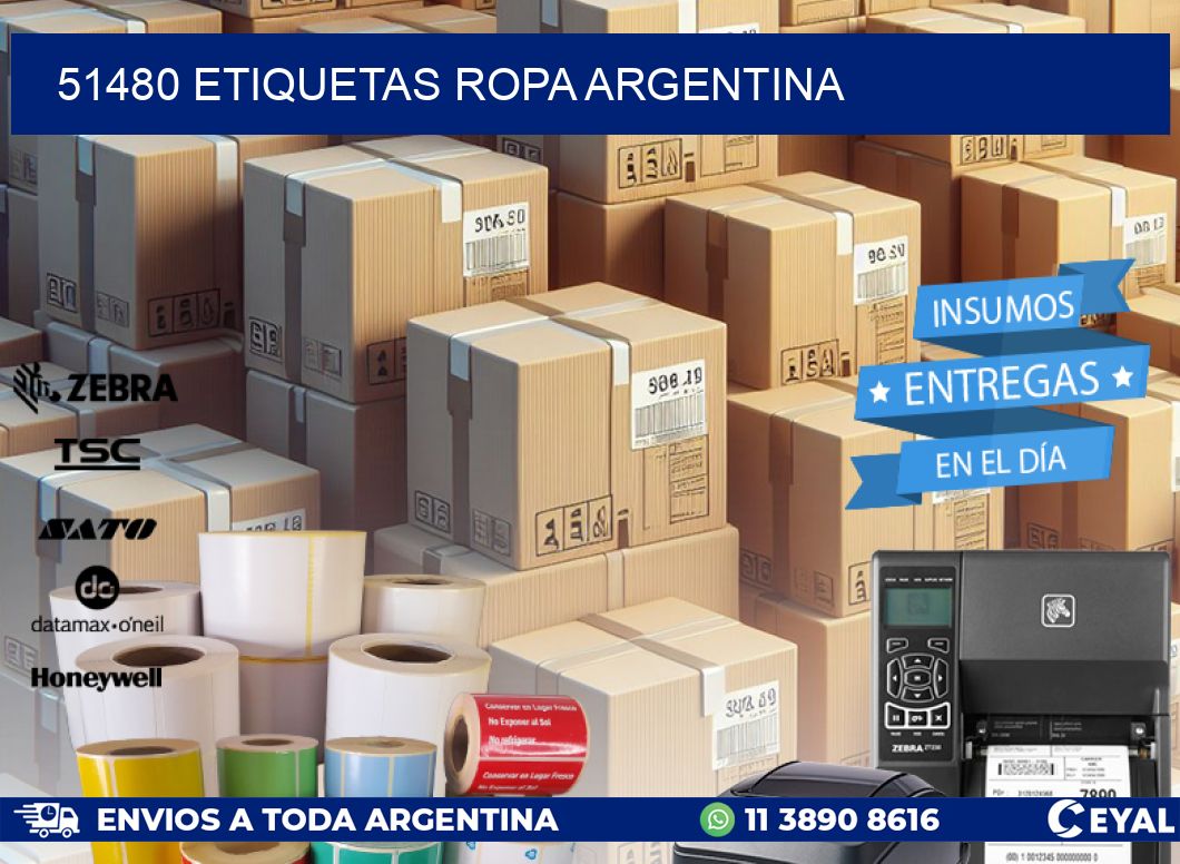 51480 ETIQUETAS ROPA ARGENTINA