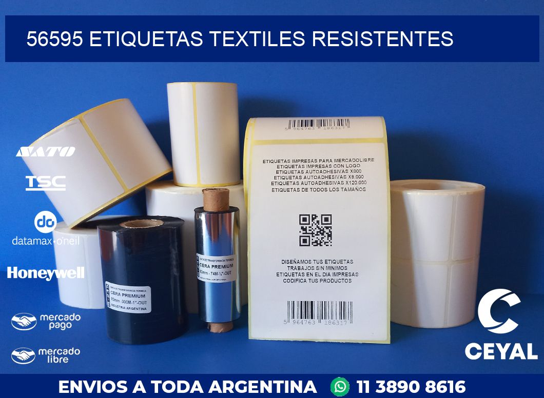 56595 ETIQUETAS TEXTILES RESISTENTES