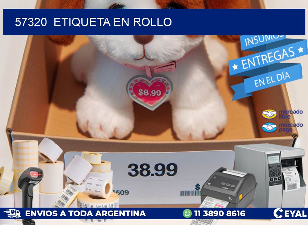 57320  etiqueta en rollo