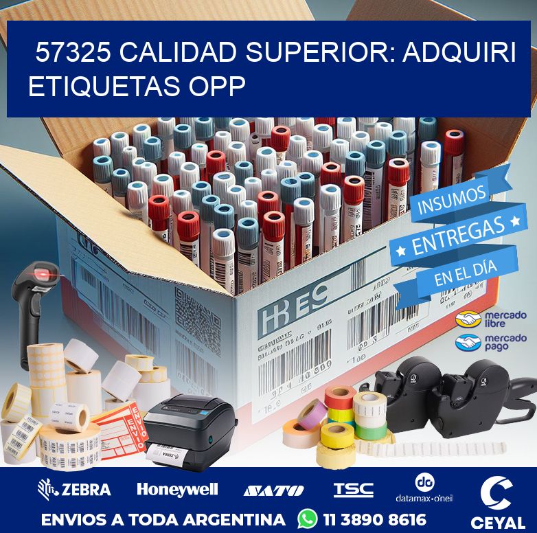 57325 CALIDAD SUPERIOR: ADQUIRI ETIQUETAS OPP