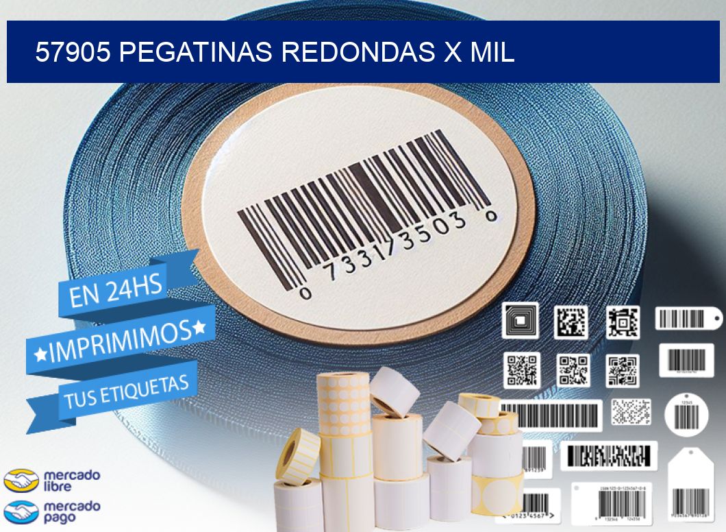 57905 PEGATINAS REDONDAS X MIL