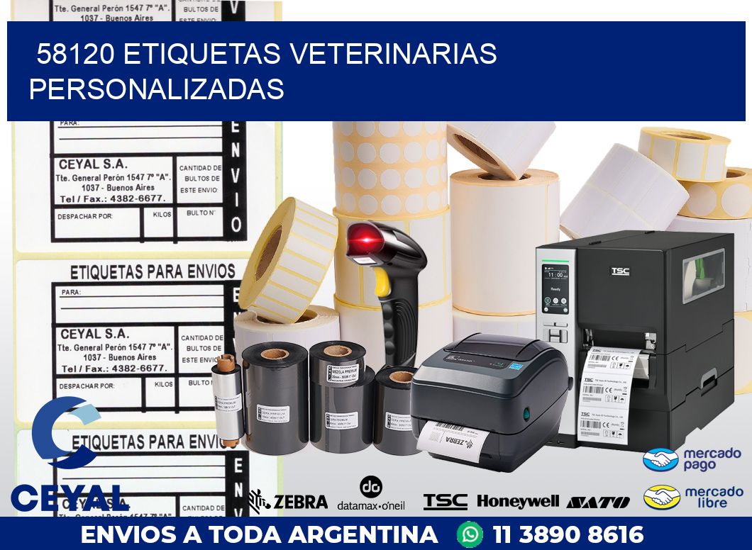 58120 ETIQUETAS VETERINARIAS PERSONALIZADAS